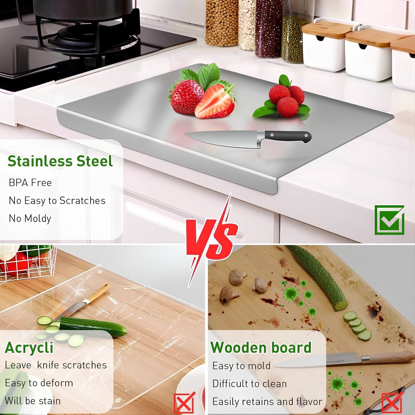 Stainless Steel Chopping Board